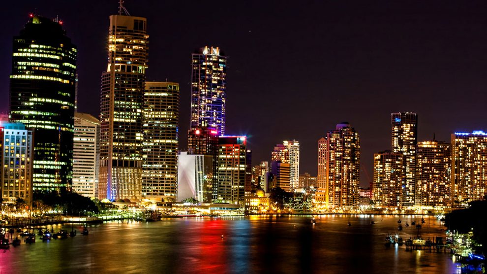 Kangaroo point brisbane night