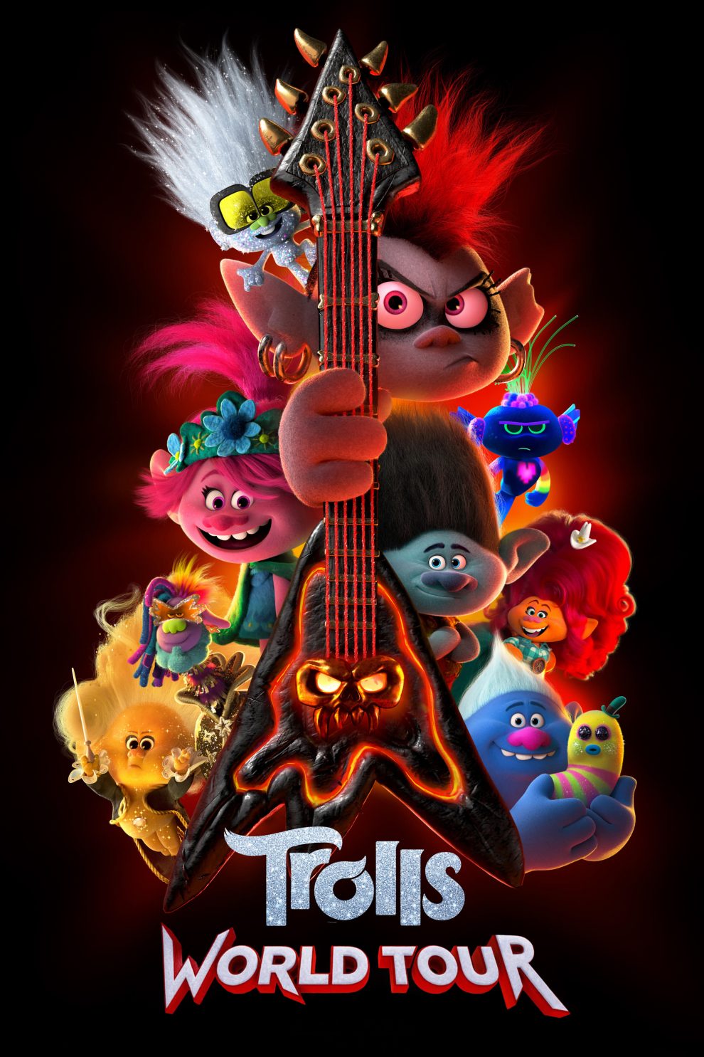 Poster for the movie "Trolls World Tour"