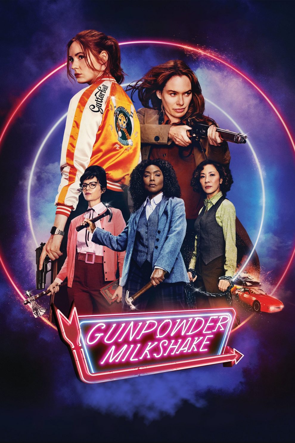 Poster for the movie "Gunpowder Milkshake"