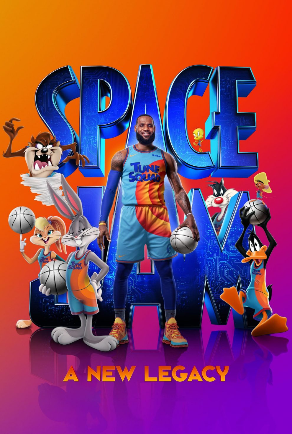 Poster for the movie "Space Jam: A New Legacy"